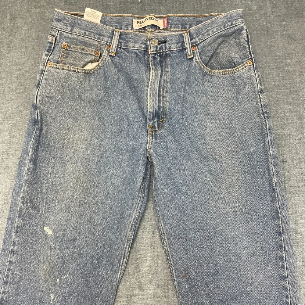Levi's 550 Relaxed Fit Jeans Mens 36x32 Blue Denim Cotton Non Stretch Outdoor